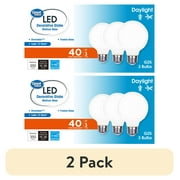 (2 pack) Great Value G25 LED Bulb, 3-Watt (40W Equivalent) Daylight Decorative Globe E26 Base Dimmable3 Pack